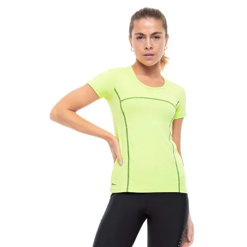 Baby Look Rolamoça Run More Leveza Luar Verde - 30183-VD03PT
