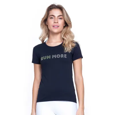 Baby Look Rolamoça Run More Ultracool Fit Preta - 30182-PTAM95