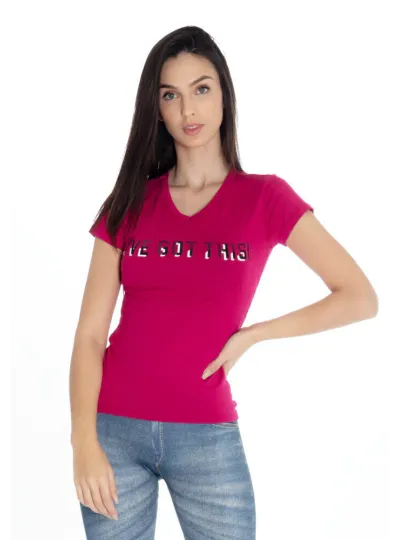 Baby Look Rolamoça Viscose Rosa - 30130-RS07PT