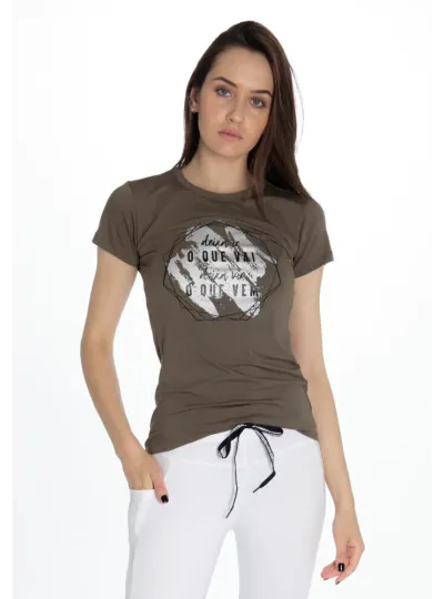 Baby Look Rolamoça Viscose Verde - 30128-VD20PT