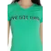Baby Look Rolamoça Viscose Verde - 30130-vd12pt
