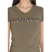 Baby Look Rolamoça Viscose Verde Escuro - 30130-VD20PT