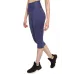 Calça Corsário Rolamoça Cós Alto Emana Essencial Azul - 08106-AZ02
