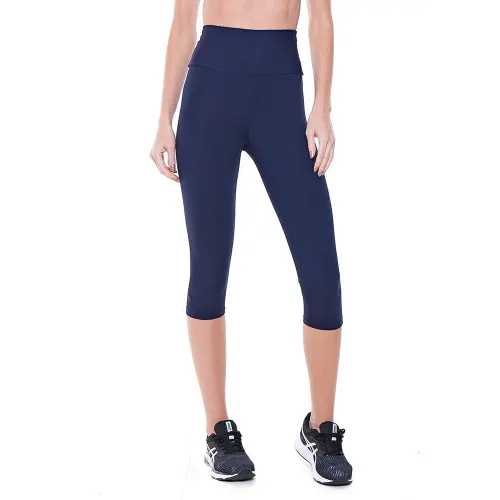 Calça Corsário Rolamoça Cós Alto Emana Essencial Azul - 08106-AZ21