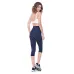 Calça Corsário Rolamoça Cós Alto Emana Essencial Azul - 08106-AZ21