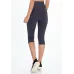 Calça Corsário Rolamoça Cós Alto Emana Essencial Cinza - 08106-CZ02