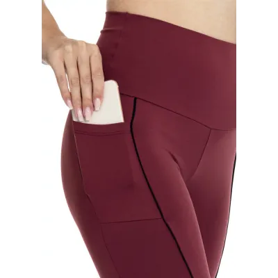 Calça Corsário Rolamoça Emana Sport Cós Alto Bordo - 08177-BD03PT