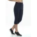 Calça Corsário Rolamoça Emana Sport Cós Alto Preta - 08177-PT