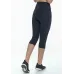 Calça Corsário Rolamoça Emana Sport Cós Alto Preta - 08177-PT