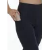 Calça Corsário Rolamoça Emana Sport Cós Alto Preta - 08177-PT