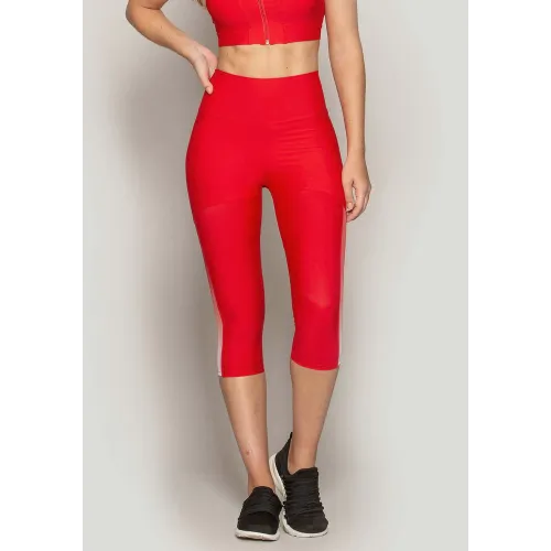 Calça Corsário Rolamoça Run More Blocking Com Tule - 08239-VM01SB081