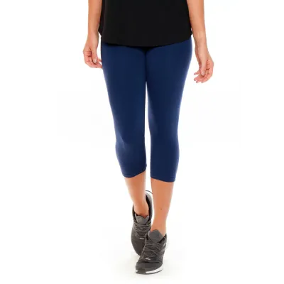 Calça Corsário Rolamoça Run More Power Fit Azul Marinho - 08214-AZ02