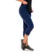 Calça Corsário Rolamoça Run More Power Fit Azul Marinho - 08214-AZ02