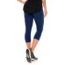 Calça Corsário Rolamoça Run More Power Fit Azul Marinho - 08214-AZ02