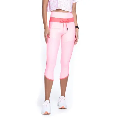 Calça Corsário Rolamoça Run More Alongada Blocking - 08236-RS17RS12