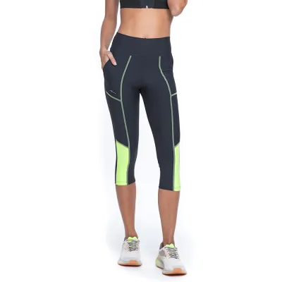Calça Corsário Rolamoça Run More Compression - 08234-PTVD03