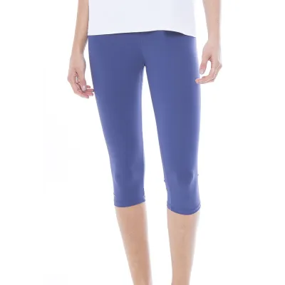 Calça Corsário Rolamoça Run More Emana Cós Alto Azul - 08212-AZ30