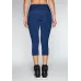 Calça Corsário Rolamoça Supplex Azul - 08104-AZ02