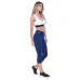 Calça Corsário Rolamoça Supplex Azul Marinho - 08204-AZ02