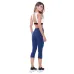 Calça Corsário Rolamoça Supplex Azul Marinho - 08204-AZ02