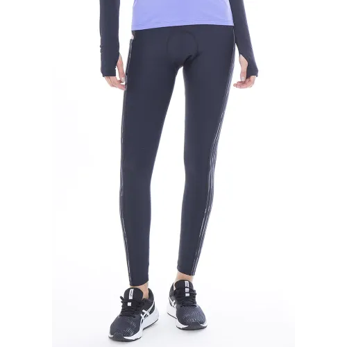 Calça Legging Acolchoada Rolamoça Run More Bike Performance Preta - 06541-PT