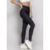 Calça Legging Montaria Rolamoça Run More Cintura Alta Body Fit Preta - 06531-PT