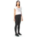 Calça Legging Montaria Rolamoça Run More Biker Com Recorte Preta - 06616-PT