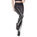 Calça Legging Rolamoça Compression Cintura Alta e Recorte Estampado - 06577-SB971PT