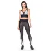 Calça Legging Rolamoça Compression Cintura Alta e Recorte Estampado - 06577-SB971PT