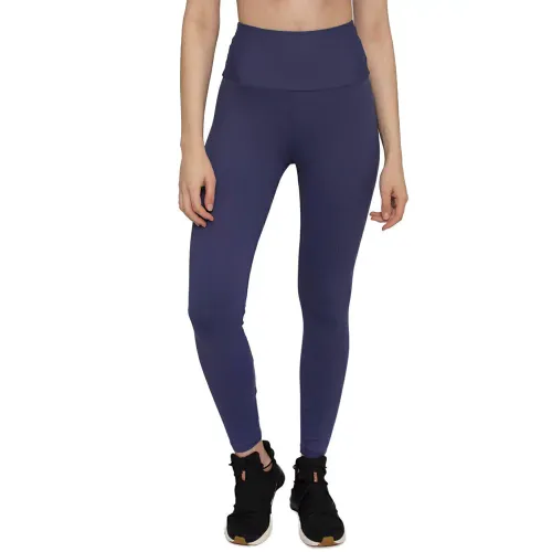 Calça Legging Rolamoça Emana Cós Alto Azul- 06107-AZ02