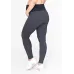 Calça Legging Rolamoça Gestante Supplex Mescla - 06346-ME75PT