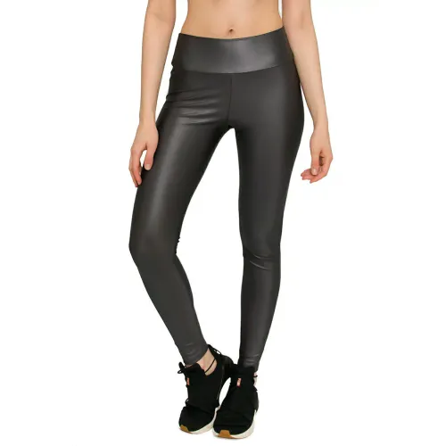 Calça Legging Rolamoça Max Power Cetim Brilho - 06358-CZ02