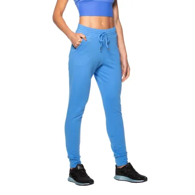 Calça Rolamoça Run More Jogger Moletinho Azul - 05223-AZ14