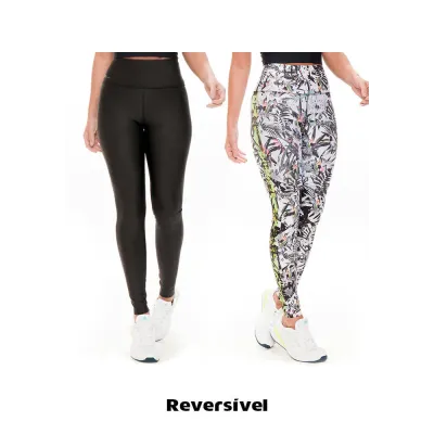 Calça Legging Rolamoça Reversível Dual Sublime Cós Alto - 06572-SB856