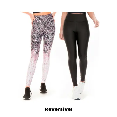 Calça Legging Rolamoça Reversível Dual Sublime Cós Alto - 06572-SB885