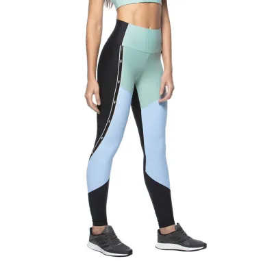 Calça Legging Rolamoça Run More Cintura Alta Blocking - 06618-PTVD49