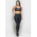 Calça Legging Rolamoça Run More Compression Cintura Alta Plus Preta - 06633-PT