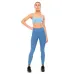Calça Legging Rolamoça Run More Compression Com Bolso Azul - 06549-AZ18