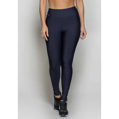 Calça Legging Rolamoça Run More Compression Com Bolso Preta - 06549-PT