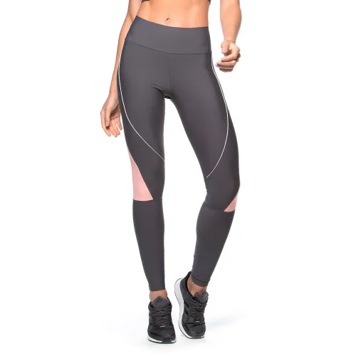 Calça Legging Rolamoça Run More Compression Com Recortes e Bolsinho - 06620-CZ25RS34