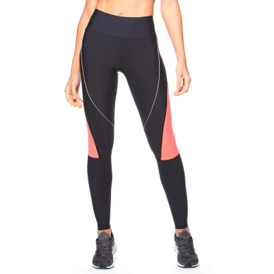 Calça Legging Rolamoça Run More Compression Com Recortes e Bolsinho - 06620-PTLJ07