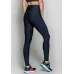 Calça Legging Rolamoça Run More Compression Cós Alto Blocking Preta - 06583-PT