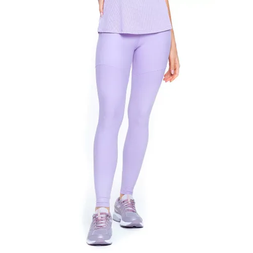 Calça Legging Rolamoça Run More Compression Cós Alto Blocking Roxa - 06583-RX23
