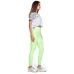 Calça Legging Rolamoça Run More Compression Cós Alto Blocking Verde - 06583-VD03