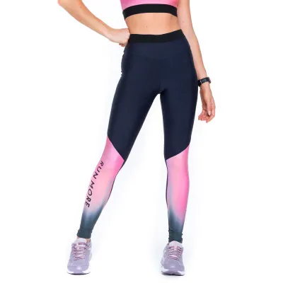 Calça Legging Rolamoça Run More Compression Gradiente - 06631-PTSB013