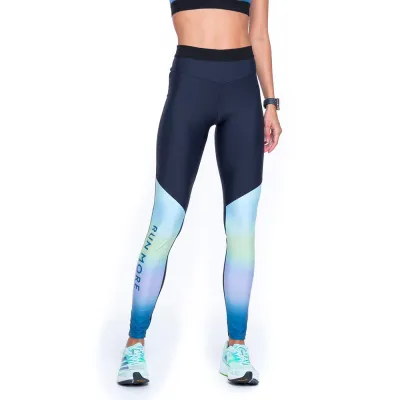 Calça Legging Rolamoça Run More Compression Gradiente - 06631-PTSB014