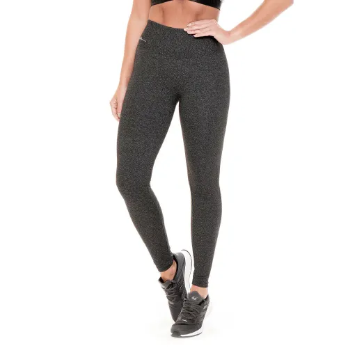 Calça Legging Rolamoça Run More Power Fit Mescla Escura - 06540-ME75