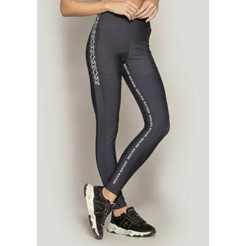 Calça Legging Rolamoça Run More Blocking Crew RM Preta - 06680-PTBC