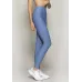 Calça Legging Rolamoça Run More Compression Cós Alto Blocking Azul - 06583-AZ18