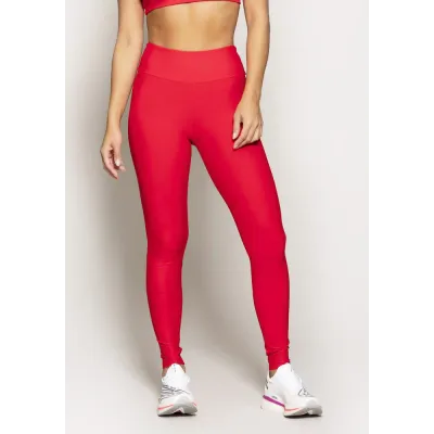 Calça Legging Rolamoça Run More Compression Vermelha - 06701-VM01